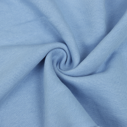 Ткань Футер 3-х нитка, Петля, цвет Светло-Голубой (на отрез)  в Кисловодске