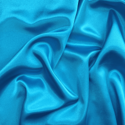 *Ткань Атлас-сатин, цвет Голубой (на отрез)  в Кисловодске