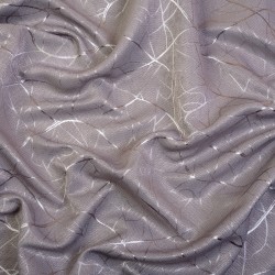 Ткань Блэкаут для штор светозатемняющая 75% (Ширина 280см) &quot;Ледовое тиснение цвет Серый&quot; (на отрез) в Кисловодске