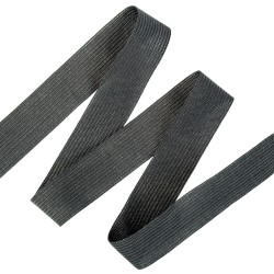 Окантовочная лента-бейка, цвет Чёрный 22мм (на отрез) в Кисловодске