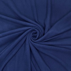 Ткань Флис Односторонний 130 гр/м2 (Ширина 150см), цвет Темно-синий (на отрез) в Кисловодске