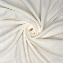 Ткань Флис Односторонний 130 гр/м2 (Ширина 150см), цвет Кремовый (на отрез) в Кисловодске