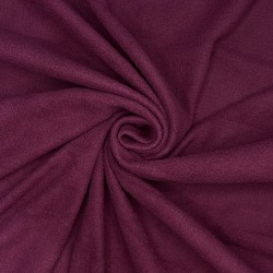 Ткань Флис Односторонний 130 гр/м2 (Ширина 150см), цвет Бордовый (на отрез) в Кисловодске