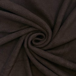 Ткань Флис Односторонний 180 гр/м2 (Ширина 150см), цвет Коричневый (на отрез) в Кисловодске