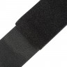 Контактная лента 100мм цвет Чёрный (велькро-липучка, на отрез)