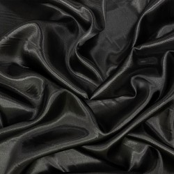 Ткань Атлас-сатин (Ширина 150см), цвет Черный (на отрез) в Кисловодске