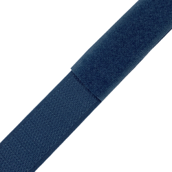 Контактная лента 25мм цвет Синий (велькро-липучка, на отрез)  в Кисловодске