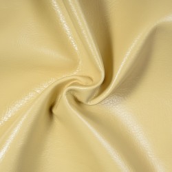 Ткань Дерматин (Кожзам) для мебели (Ширина 138см), цвет Кремовый (на отрез) в Кисловодске