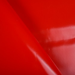 Ткань ПВХ 450 гр/м2, Красный (на отрез)  в Кисловодске