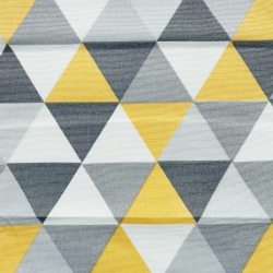 Интерьерная ткань Дак (DUCK) (ширина 1,8м), принт &quot;Треугольники&quot; (на отрез) в Кисловодске