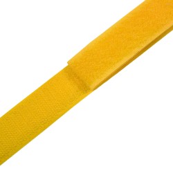 Контактная лента 25мм цвет Жёлтый (велькро-липучка, на отрез) в Кисловодске
