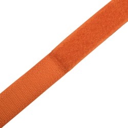 Контактная лента 25мм цвет Оранжевый (велькро-липучка, на отрез) в Кисловодске