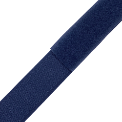 Контактная лента 25мм цвет Тёмно-Синий (Велькро-липучка), на отрез  в Кисловодске