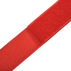 Контактная лента 40мм (38мм) цвет Красный (велькро-липучка, на отрез) в Кисловодске