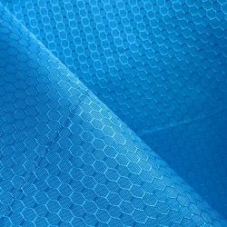 Ткань Oxford 300D PU Рип-Стоп СОТЫ, цвет Голубой (на отрез) в Кисловодске