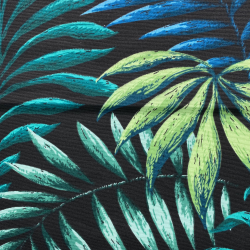 Интерьерная ткань Дак (DUCK) (ширина 1,8м), принт &quot;Тропические листья&quot; (на отрез) в Кисловодске