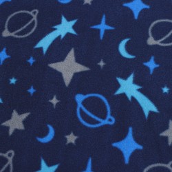 Ткань Флис Двусторонний 240 гр/м2 (Ширина 150см), синий космос в Кисловодске
