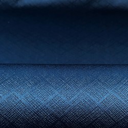 Ткань Блэкаут для штор светозатемняющая 100% &quot;Орнамент Синий&quot; (на отрез)  в Кисловодске